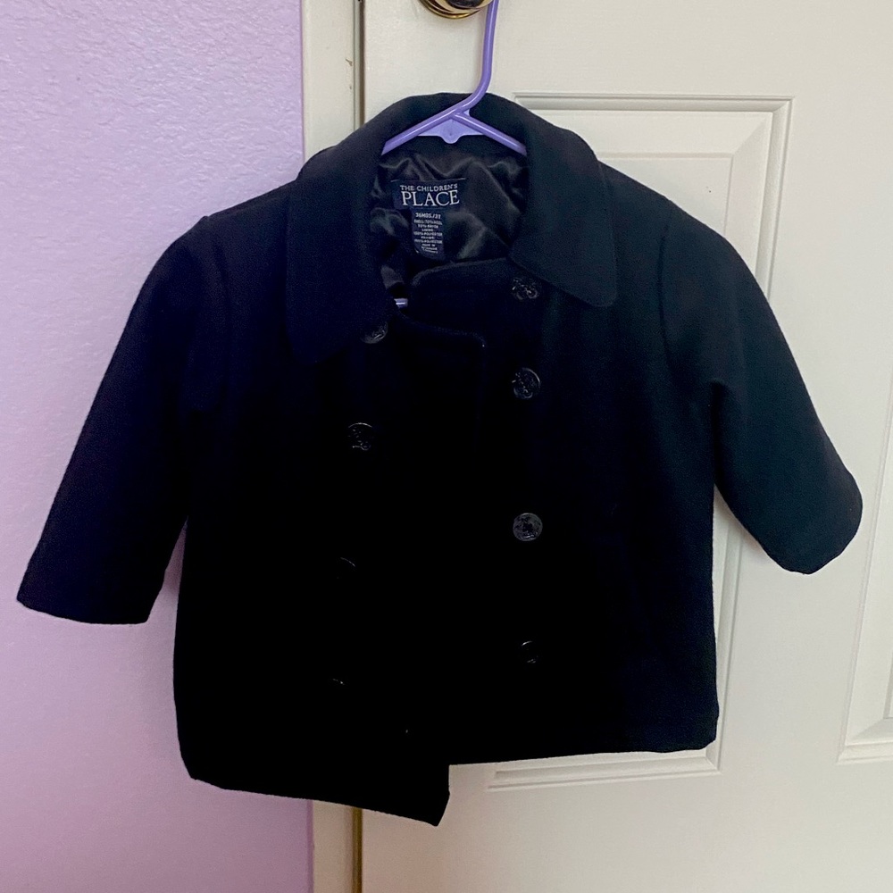 Girls Button Up Pea Coat